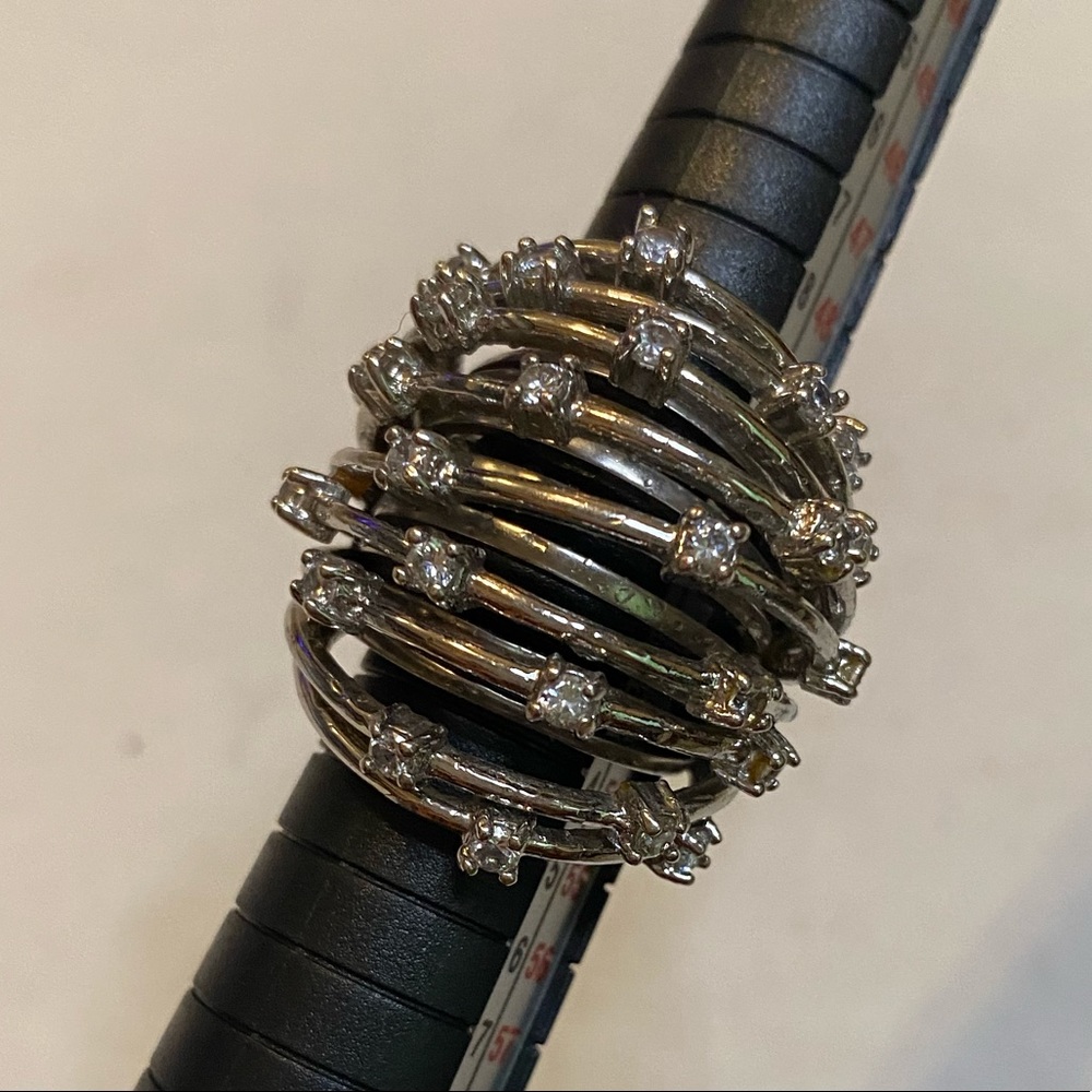 Sterling statement ring